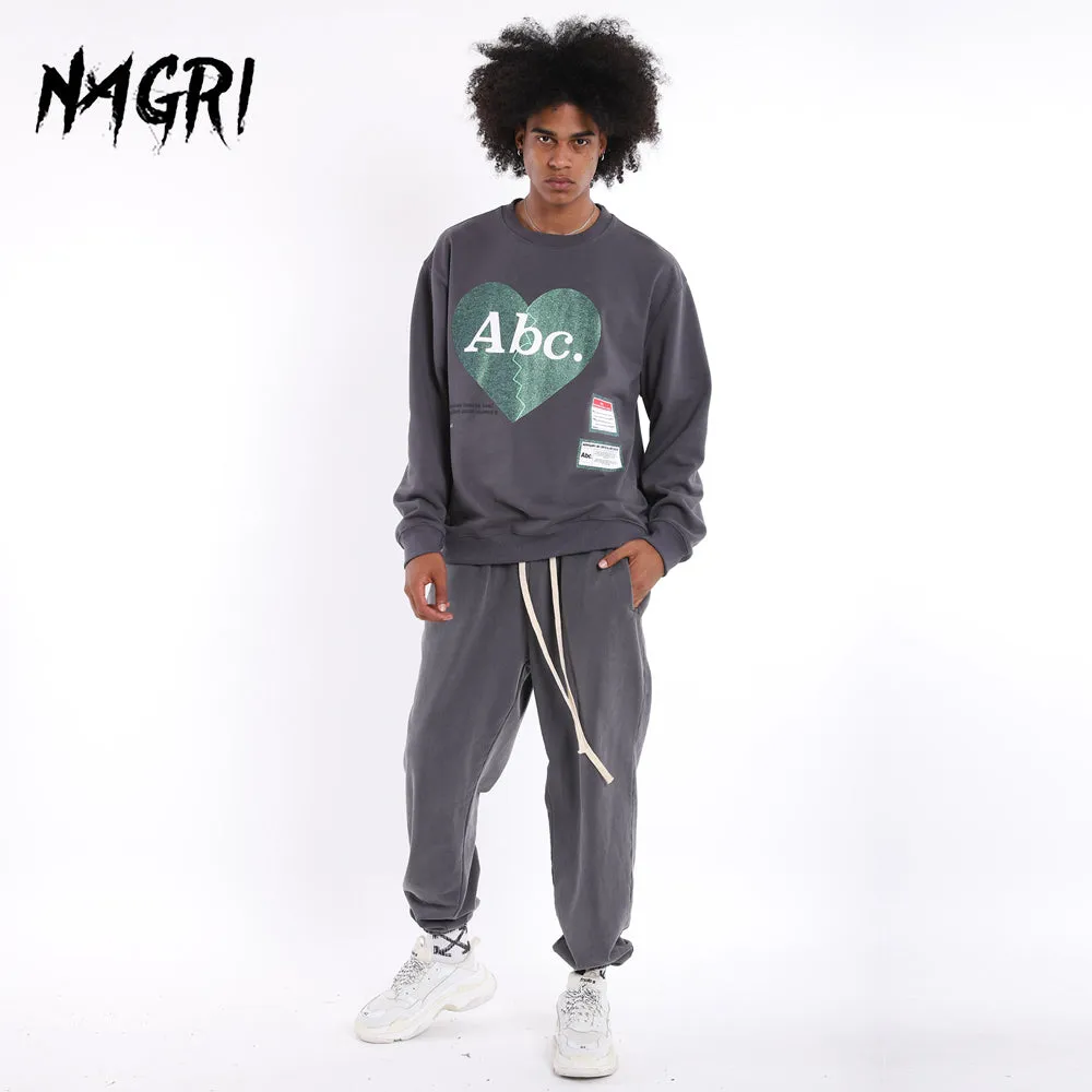 Abc Letter Graphic Sweatshirt