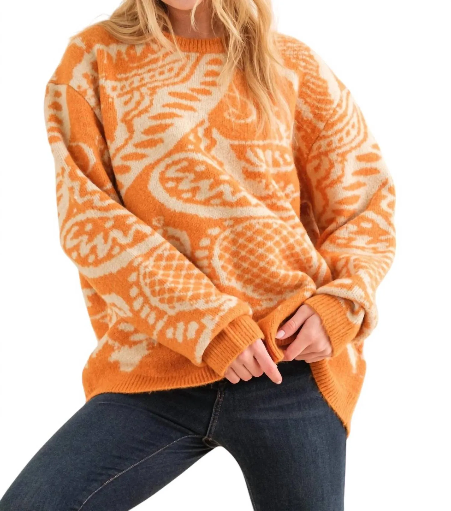 And The Why - By Your Side Paisley Sweater