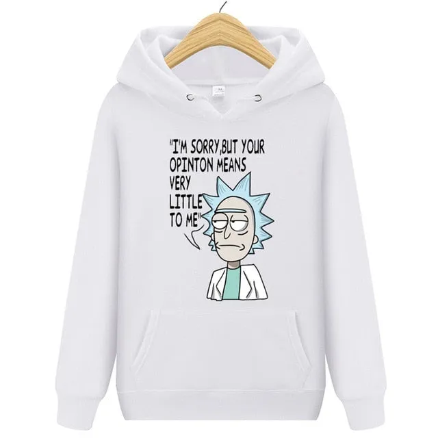 Animation Hoodie Rick And Morty Sweatshirts Men 2018 New Hot Selling Freestyle Mens Rick Morty Casual Tracksuit Unisex