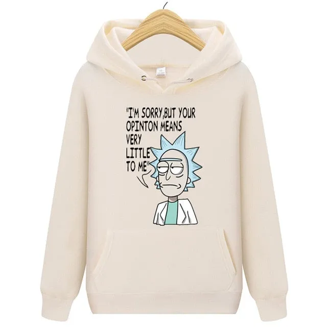 Animation Hoodie Rick And Morty Sweatshirts Men 2018 New Hot Selling Freestyle Mens Rick Morty Casual Tracksuit Unisex