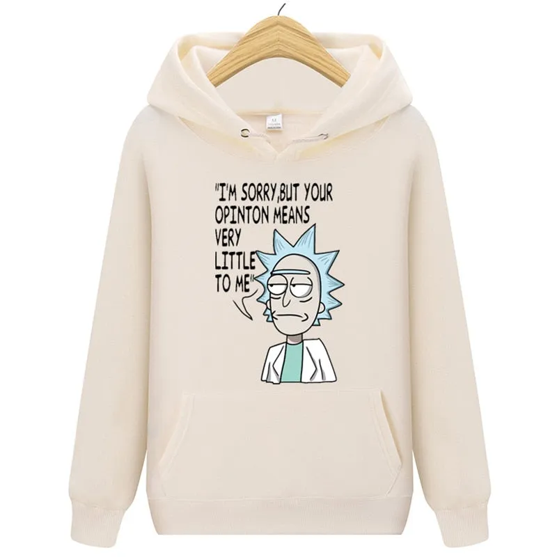 Animation Hoodie Rick And Morty Sweatshirts Men 2018 New Hot Selling Freestyle Mens Rick Morty Casual Tracksuit Unisex