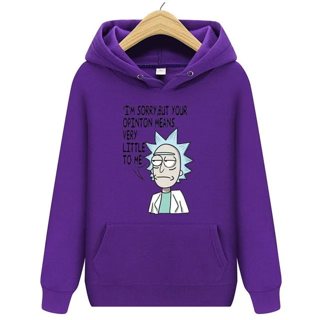 Animation Hoodie Rick And Morty Sweatshirts Men 2018 New Hot Selling Freestyle Mens Rick Morty Casual Tracksuit Unisex