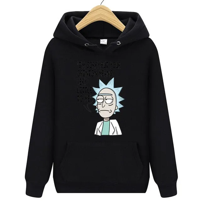 Animation Hoodie Rick And Morty Sweatshirts Men 2018 New Hot Selling Freestyle Mens Rick Morty Casual Tracksuit Unisex