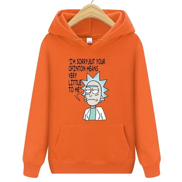 Animation Hoodie Rick And Morty Sweatshirts Men 2018 New Hot Selling Freestyle Mens Rick Morty Casual Tracksuit Unisex