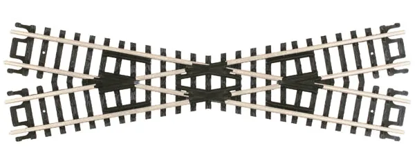 Atlas N Crossings w/Black Ties - 20 Degrees