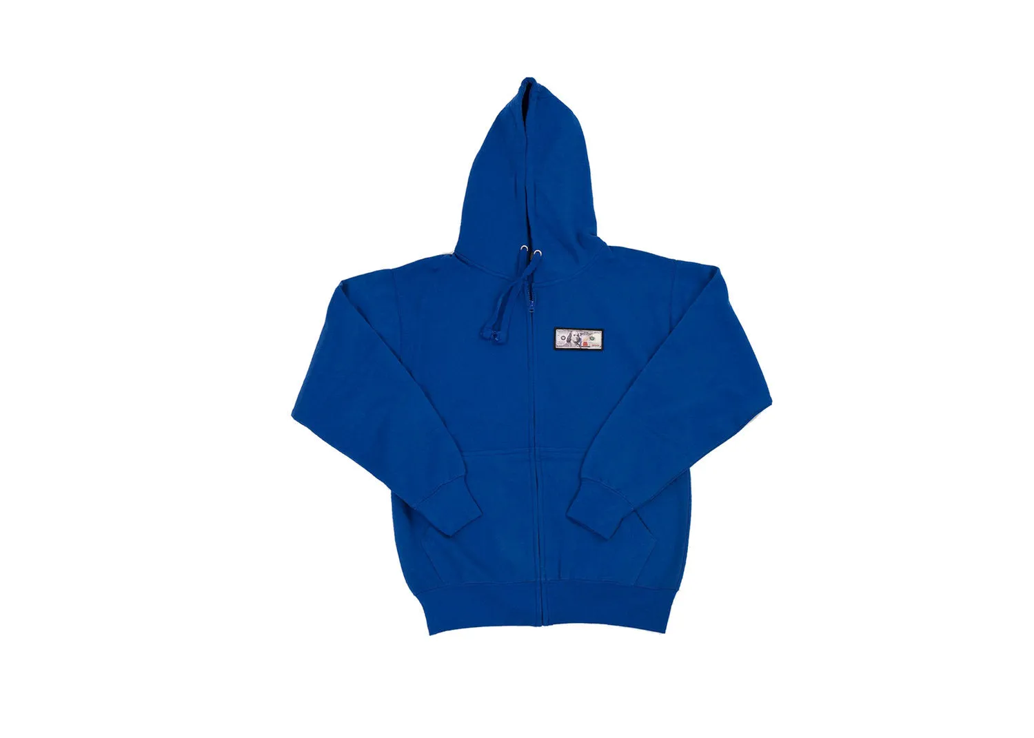 'Blue Hundreds' Zip Up Hoodie