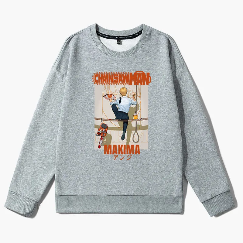 Denji Painting Makima Face Sweatshirt Chainsaw Man