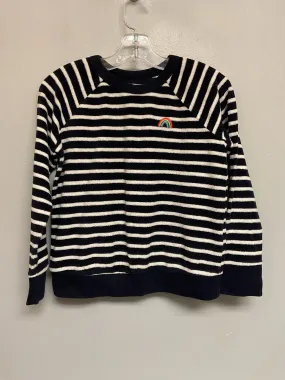 Gap Size 6 Blue & White Stripe Terry Girls Sweatshirts & Jackets