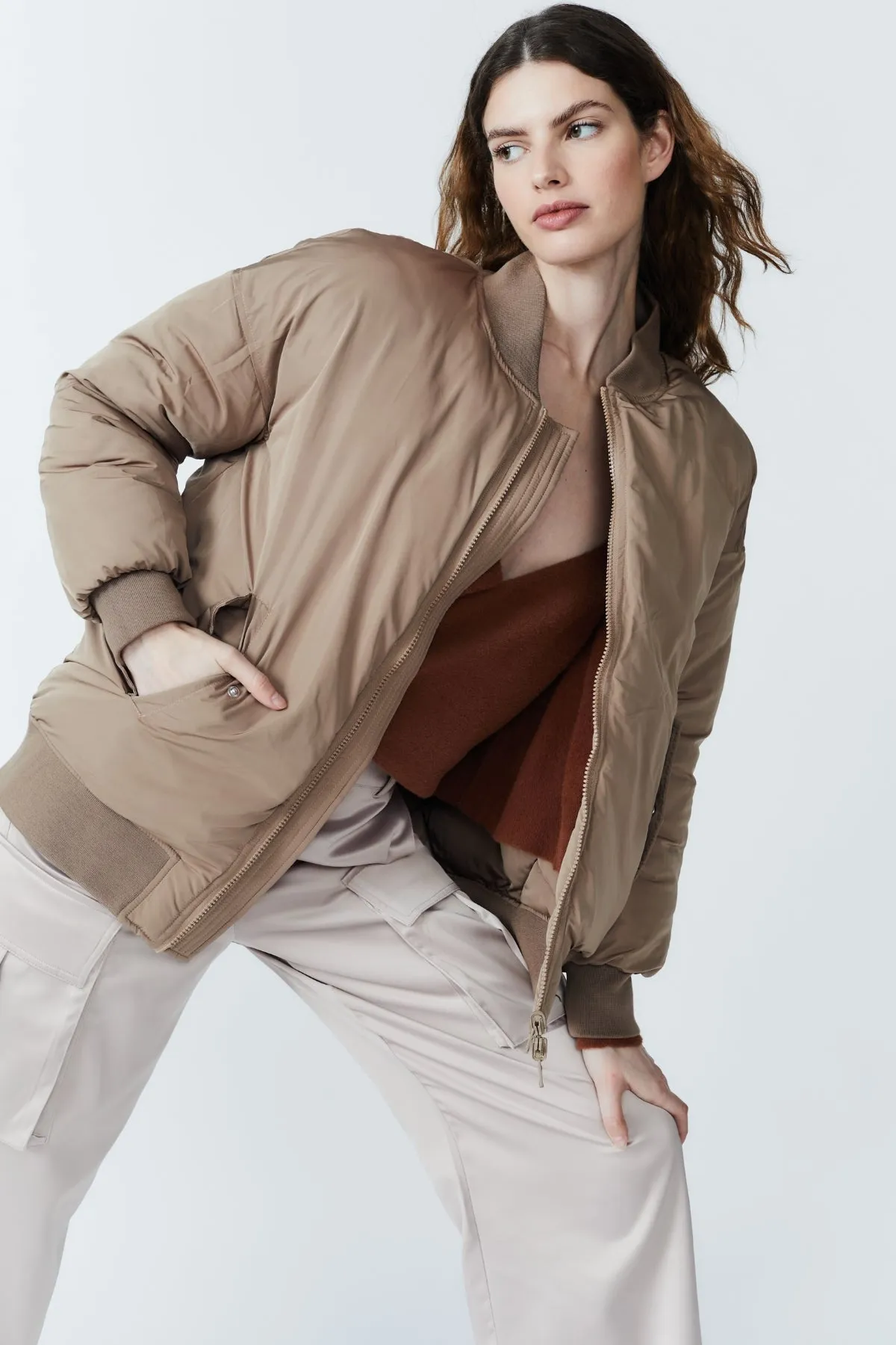 KAI REVERSIBLE BOMBER JACKET