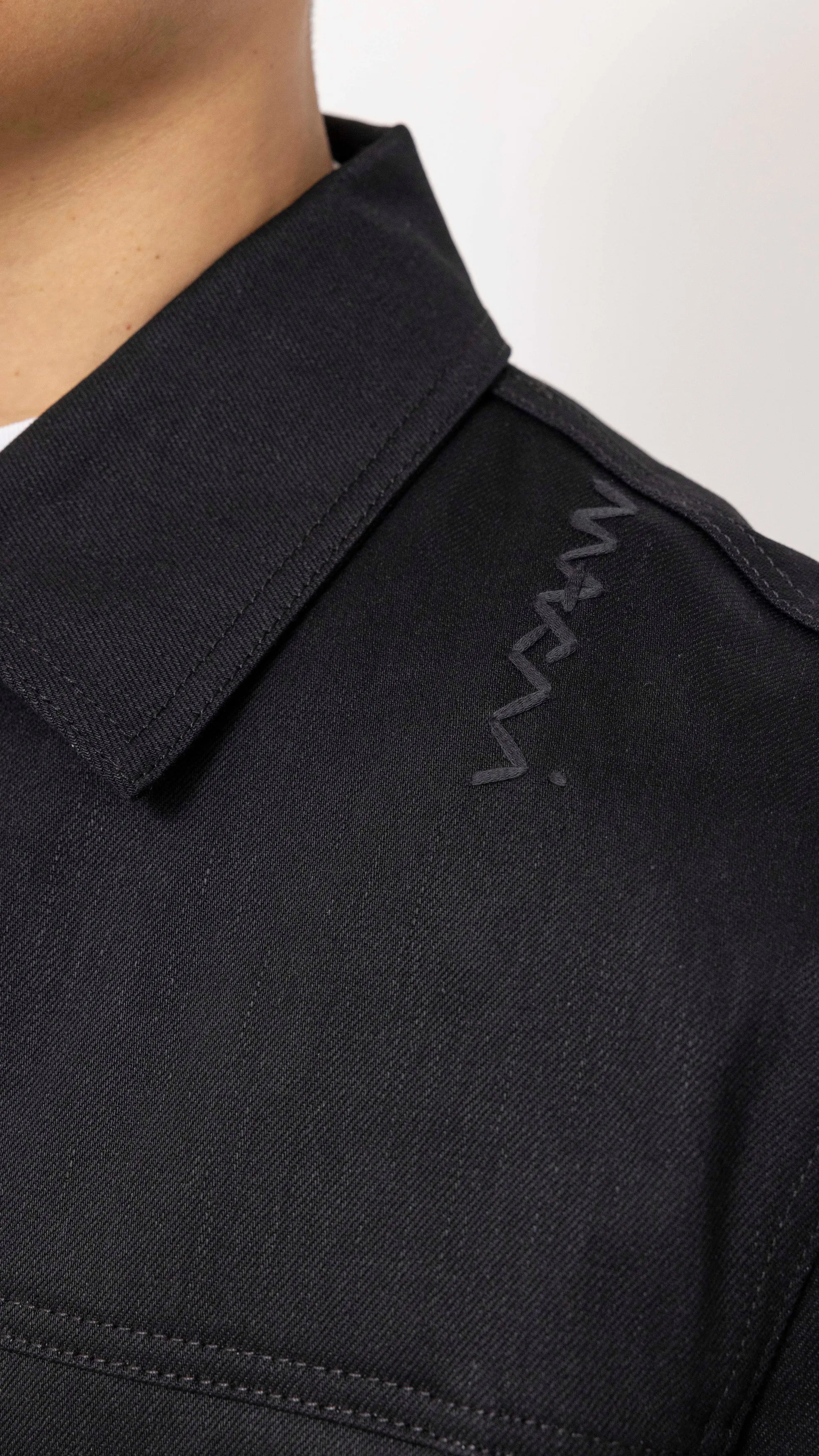 MARNI BLACK RAW DENIM JACKET