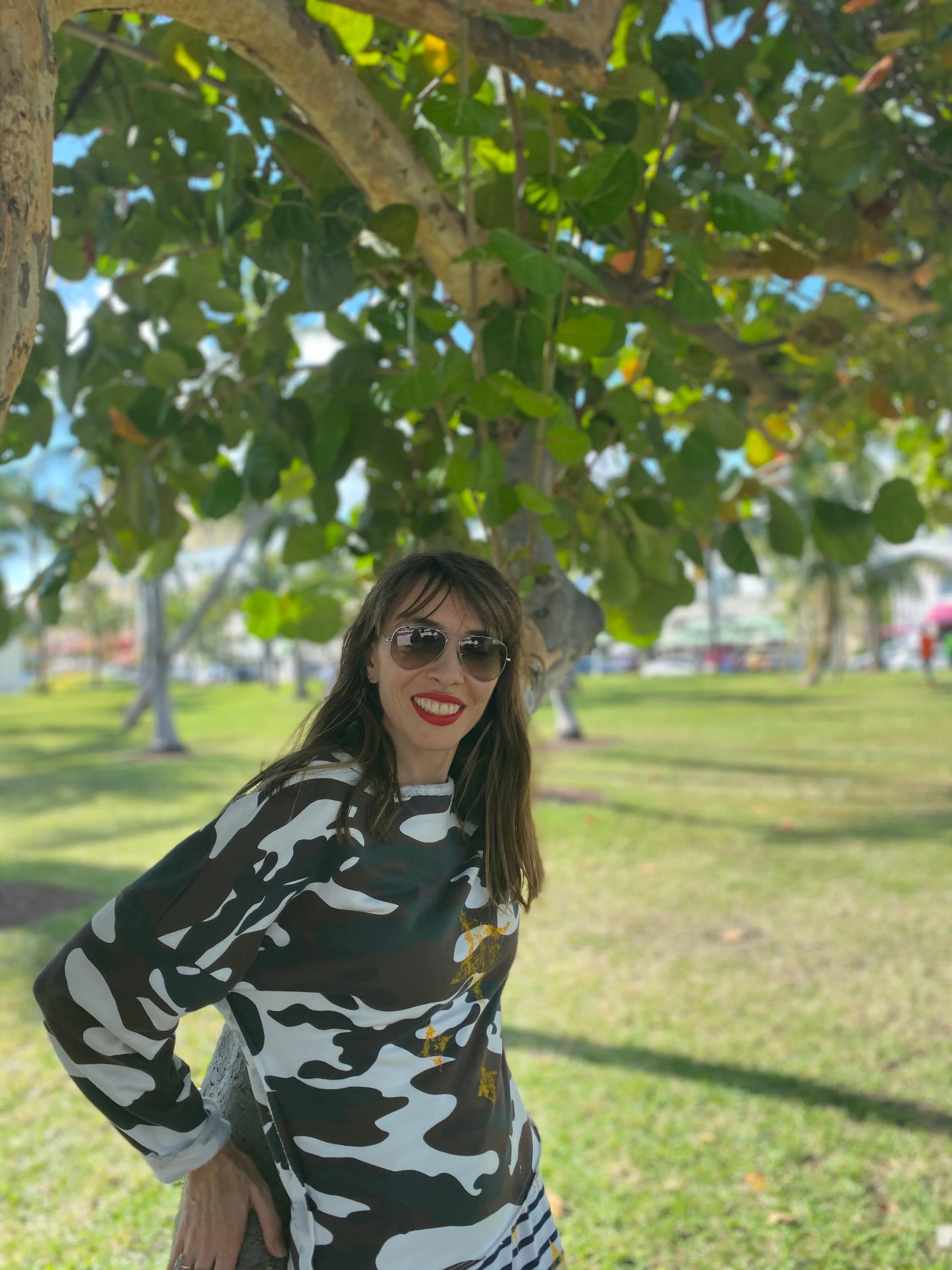 My Star Camo Printed Sweatshirt Women