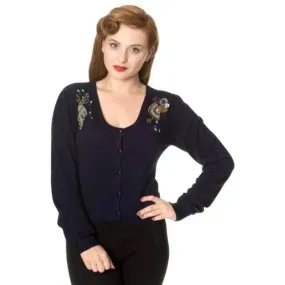 Proud Peacock Night Blue Cardigan