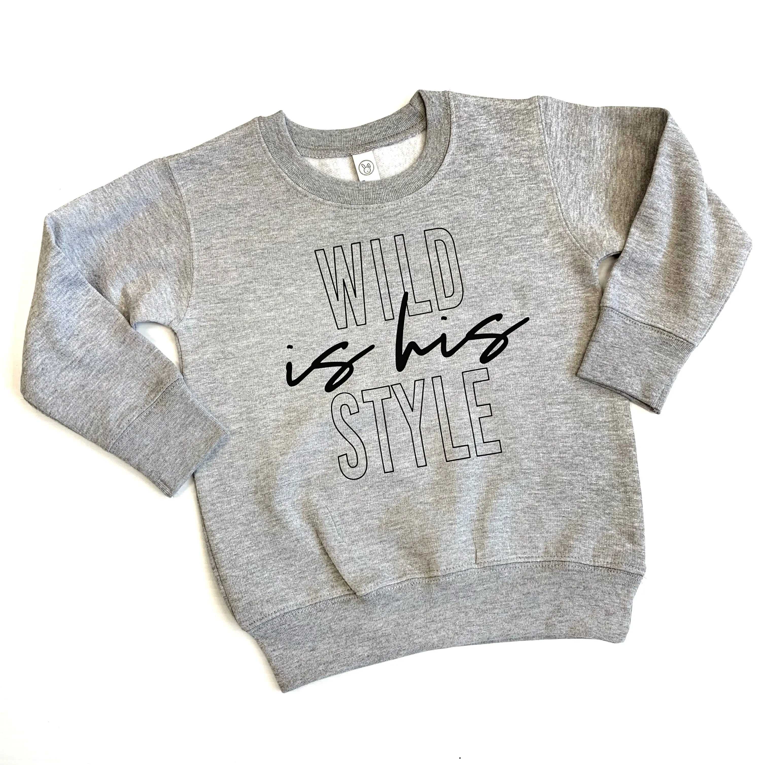 Wild is His Style - Boy's Crewneck Pullover